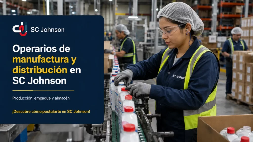 Operarios de manufactura y distribución en SC Johnson